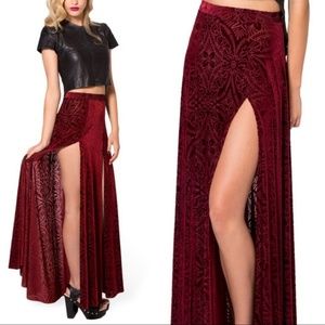Blackmilk velvet skirt